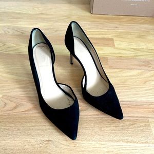 J.Crew suede black pumps